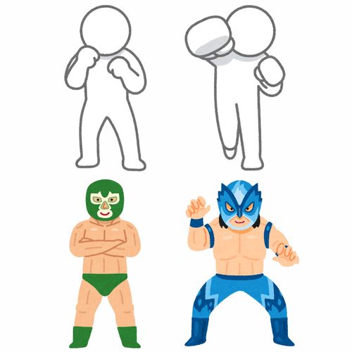 拳擊與泰拳 卡通插畫(huà)素材與運(yùn)動(dòng)賽事組織